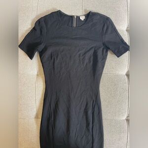 Aritzia Black Short Sleeve Mini Dress